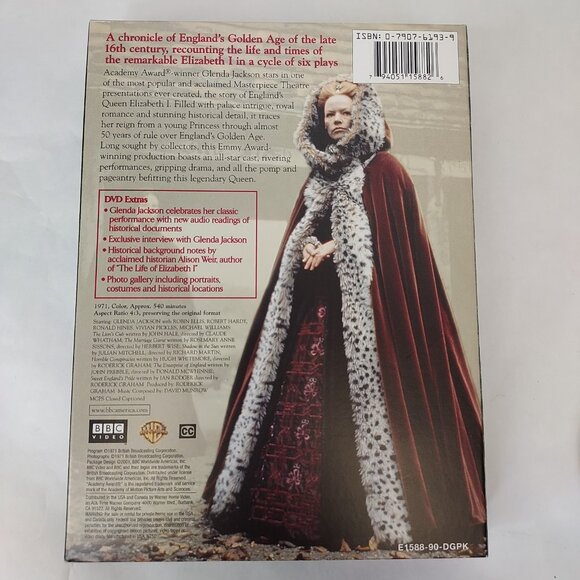 Elizabeth R (DVD, 2001, 4-Disc Set) BBC Video Historical Drama Glenda Jackson - Picture 9 of 9